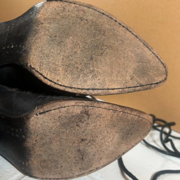 Rare Vintage Freebird by Steven Stoke Boots Dark Brown Size 6 - Picture 13 of 16